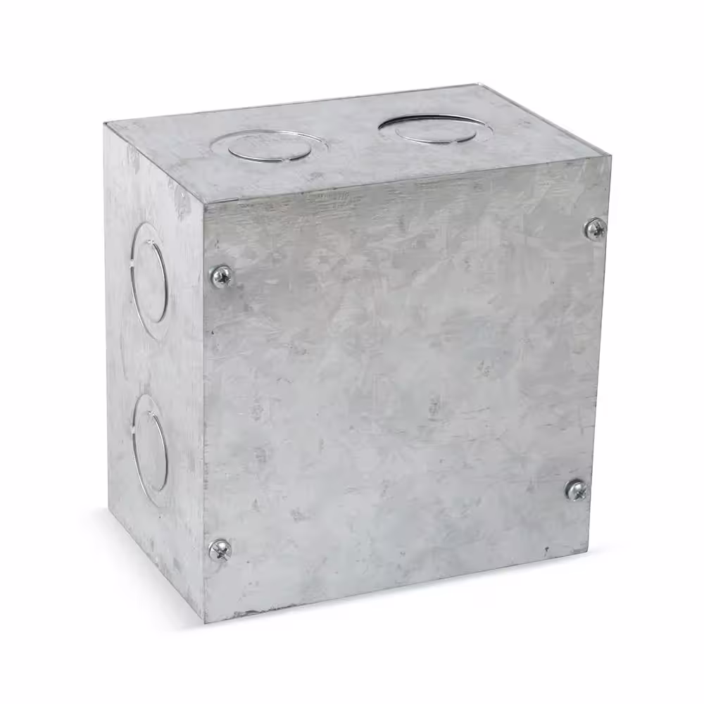 Caja de Pase Cuadrada Metálica F°G° para Instalaciones Eléctricas